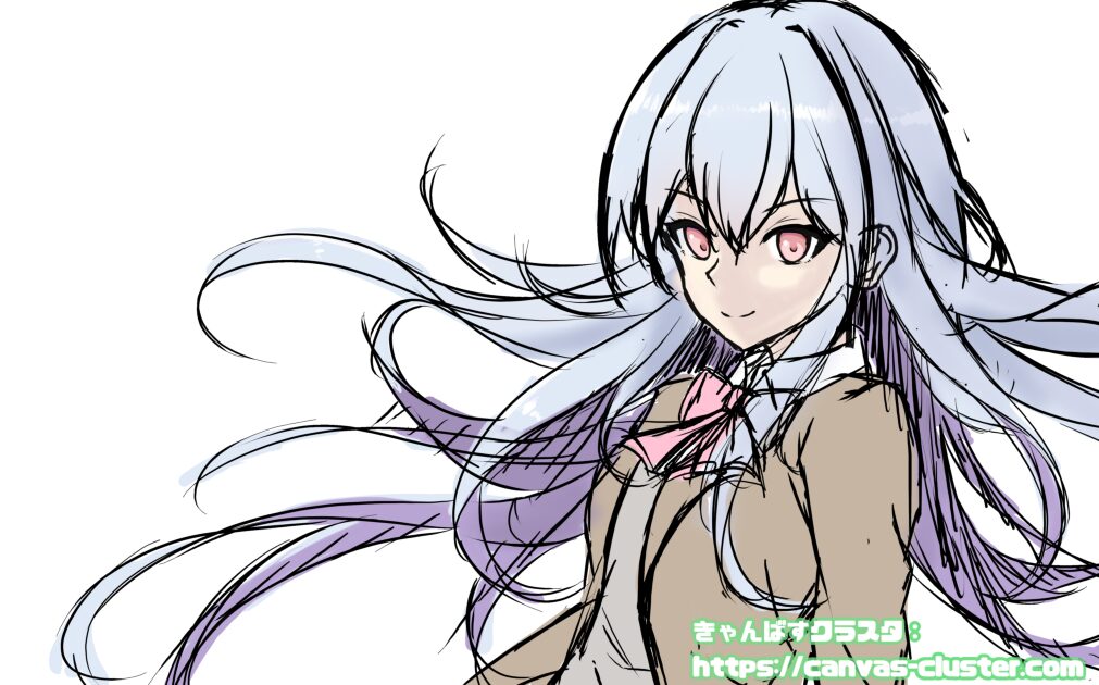 ラスターレイヤーを用いたイラストラフ